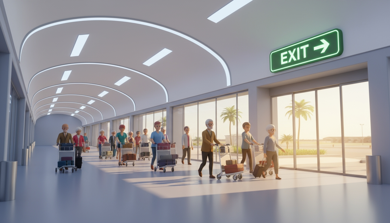 到达区域场景 - Handy English